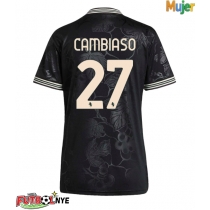 Camiseta Juventus Andrea Cambiaso #27 Tercera Equipación para mujer 2025-26 manga corta